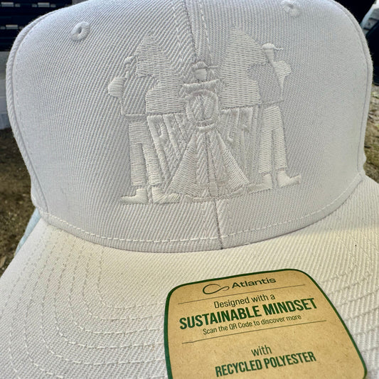 Lippis (valkoinen valkoisella)